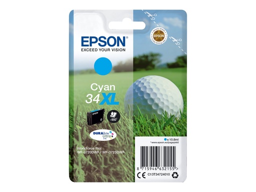 [C13T34724010] Epson 34XL - 10.8 ml - XL - Cyan - original