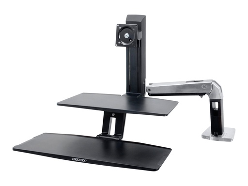 [24-391-026] Ergotron WorkFit-A Single HD Workstation With Suspended Keyboard