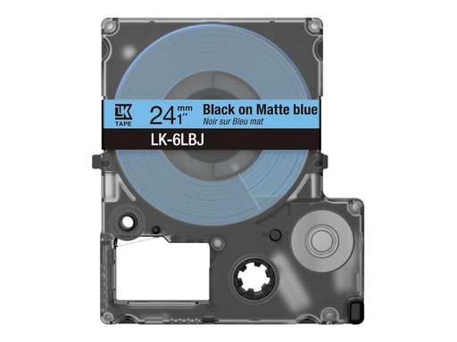 [C53S672082] Epson LabelWorks LK-6LBJ - Schwarz auf mattem Blau - Rolle (2,4 cm x 8 m)