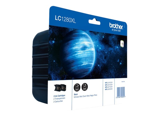 [LC1280XLBKBP2DR] Brother LC1280XL Twin-Pack - 2er-Pack - Schwarz