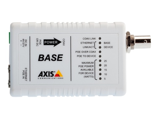 [5028-411] Axis T8641 Ethernet Over Coax Base Unit PoE+