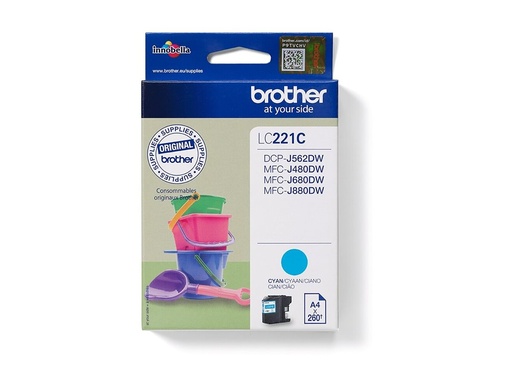 [LC221C] Brother LC221C - Cyan - original - Tintenpatrone