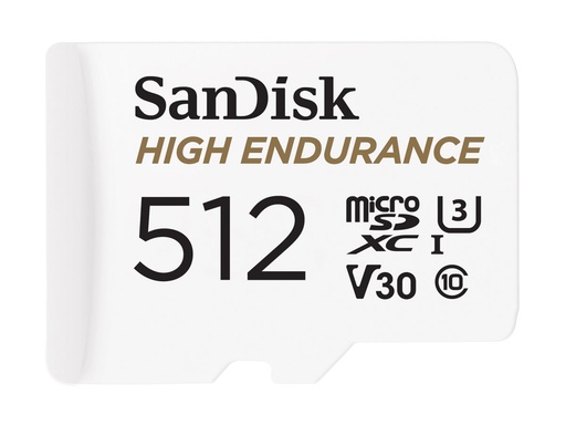 [SDSQQNR-512G-GN6IA] SanDisk High Endurance - Flash-Speicherkarte (microSDXC-an-SD-Adapter inbegriffen)