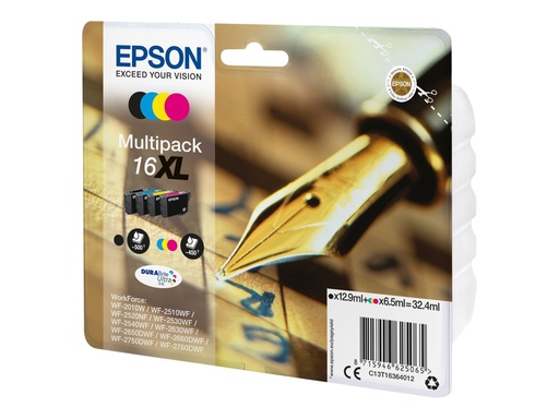 [C13T16364012] Epson 16XL Multipack - 4er-Pack - XL - Schwarz