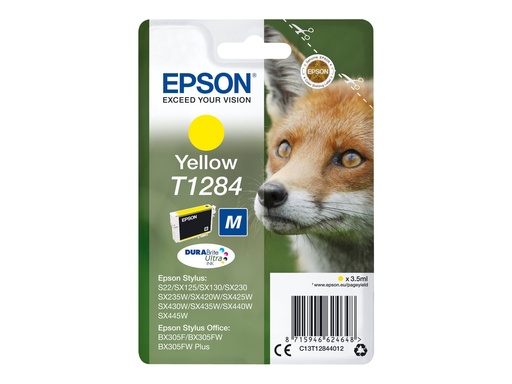 [C13T12844012] Epson T1284 - 3.5 ml - Größe M - Gelb - original