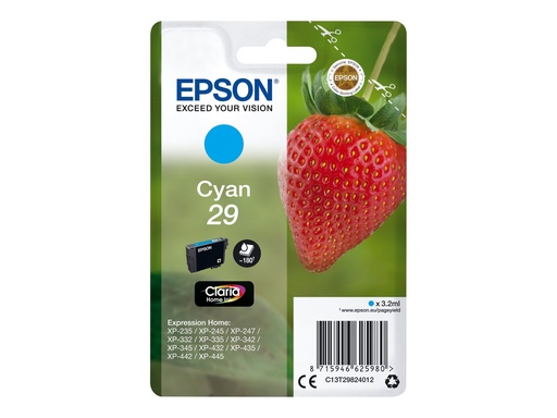 [C13T29824012] Epson 29 - 3.2 ml - Cyan - original - Blisterverpackung