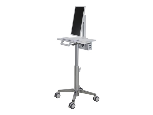 [SV10-1300-0] Ergotron Lean WOW SV10 - Wagen - leichtes Design - für LCD-Display / PC-Ausrüstung - medizinisch - weiß, Aluminium - Bildschirmgröße: bis zu 61 cm (bis zu 24 Zoll)