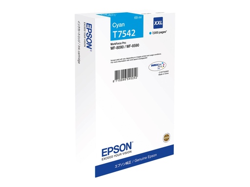 [C13T754240] Epson T7542 - 69 ml - Größe XXL - Cyan - original