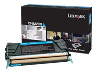 [X746A2CG] Lexmark Cyan - original - Tonerpatrone LCCP