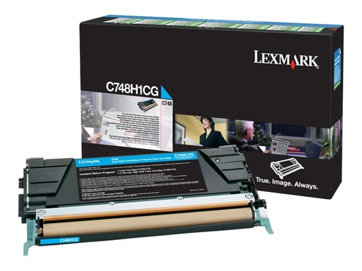 [C748H1CG] Lexmark Hohe Ergiebigkeit - Cyan - original