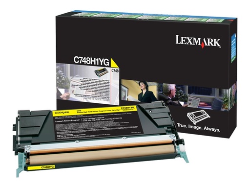 [C748H1YG] Lexmark Hohe Ergiebigkeit - Gelb - original