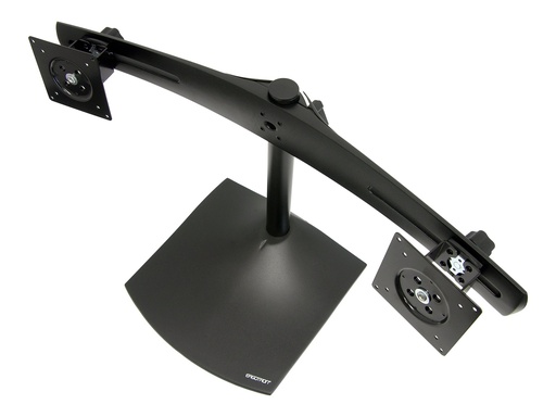 [33-322-200] Ergotron DS100 - Aufstellung - horizontal - für 2 LCD-Displays - Aluminium, Stahl - Schwarz - Bildschirmgröße: bis zu 61 cm (bis zu 24 Zoll)