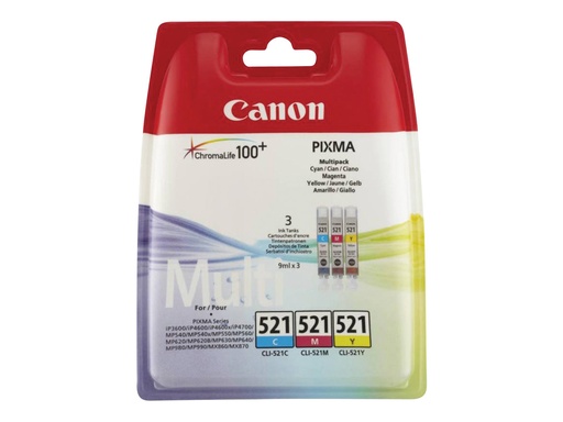 [2934B010] Canon CLI-521 Multipack - 3er-Pack - 9 ml - Gelb