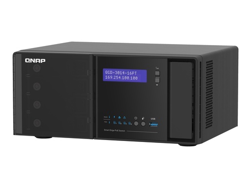 [QGD-3014-16PT-8G] QNAP QGD-3014-16PT - Switch - Smart - 16 x 10/100/1000 (PoE+)