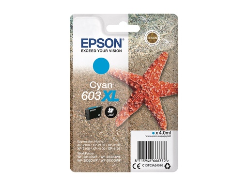 [C13T03A24020] Epson 603XL - 4 ml - XL - Cyan - original - Blister
