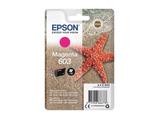 [C13T03U34010] Epson 603 - 2.4 ml - Magenta - original - Blisterverpackung