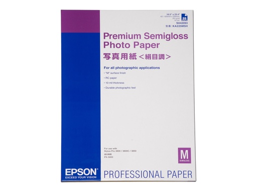 [C13S042093] Epson Premium Semigloss Photo Paper - Halbglänzend - A2 (420 x 594 mm)