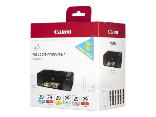 [4873B005] Canon PGI-29 CMY/PC/PM/R Multipack - Gelb, Cyan