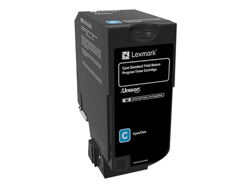 [74C2SC0] Lexmark Cyan - original - Tonerpatrone LCCP