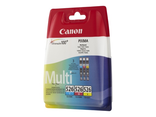[4541B009] Canon CLI-526 Multipack - 3er-Pack - Gelb, Cyan