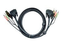 [2L-7D02UI] ATEN 2L-7D02UI - Video- / USB- / Audio-Kabel - USB, mini-phone stereo 3.5 mm, DVI-I (M)