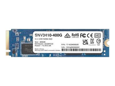 [SNV3410-400G] Synology SNV3410 - SSD - 400 GB - intern - M.2 2280 - PCIe 3.0 x4 (NVMe)