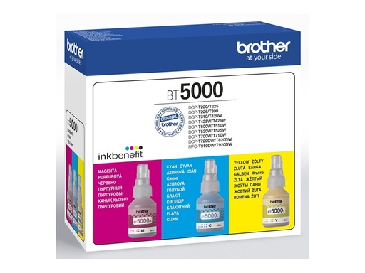 [BT5000CLVAL] Brother BT5000CL Value Pack - 3er-Pack - 48.8