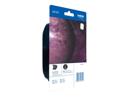 [LC1220BKBP] Brother LC1220BKBP - Schwarz - original - Blisterverpackung