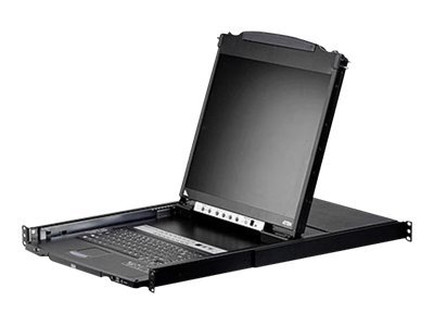 [CL5808N] ATEN Slideaway CL5808N - KVM-Konsole mit KVM-Switch - 8 Anschlüsse - PS/2, USB - German QWERTZ - 48.3 cm (19")