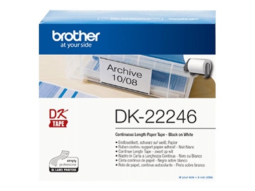 [DK22246] Brother DK-22246 - Papier - Schwarz auf Weiß - Rolle (10,3 cm x 30,48 m)