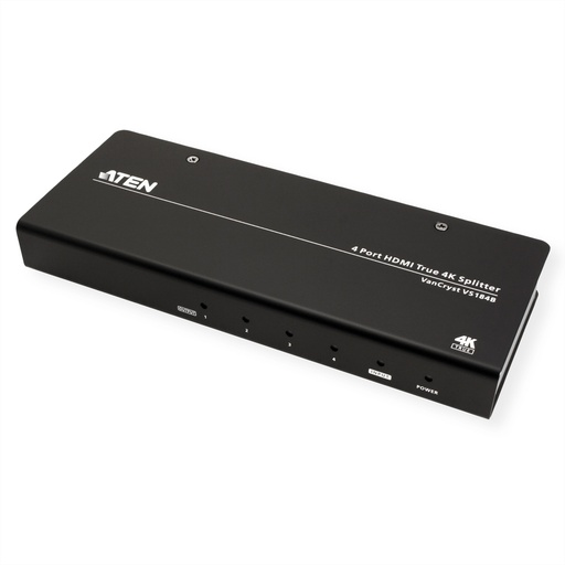 [VS184B] ATEN VS184B HDMI Splitter True 4K - KVM-Umschalter - 4-Port