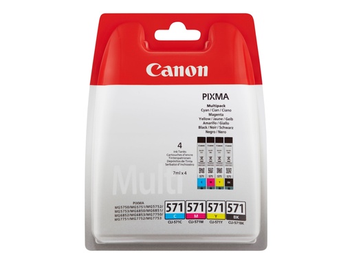 [0386C005] Canon CLI-571 C/M/Y/BK Value Pack - 4er-Pack