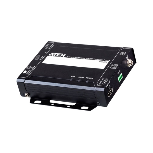 [VC1280-AT-G] ATEN Video Switch HDMI/RS-232->VGA/HDMI/Audio 4K HDMI/VGA auf HDMI Konverter - Umschalter - 2-Port