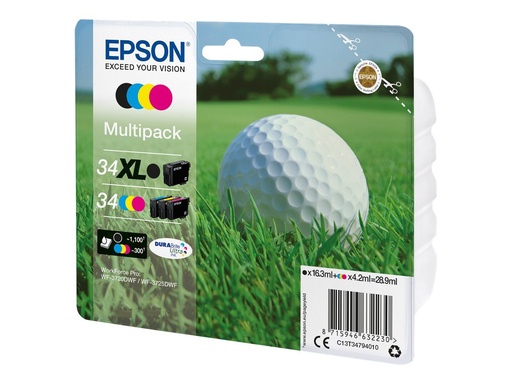 [C13T34794010] Epson 34 Multipack - 4er-Pack - Schwarz, Gelb