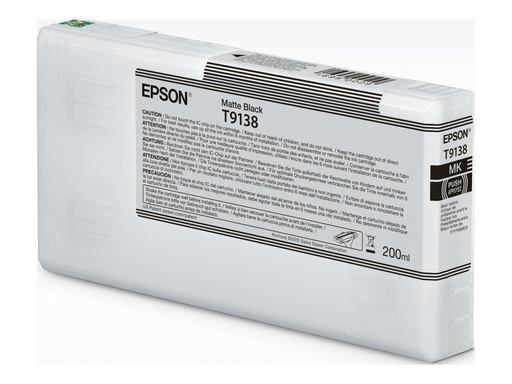 [C13T91380N] Epson T9138 - 200 ml - mattschwarz - original