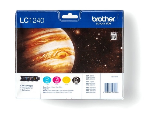 [LC1240VALBP] Brother LC1240 Value Pack - 4er-Pack - Schwarz