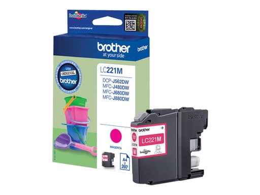 [LC221MBP] Brother LC221M - Magenta - original - Blisterverpackung