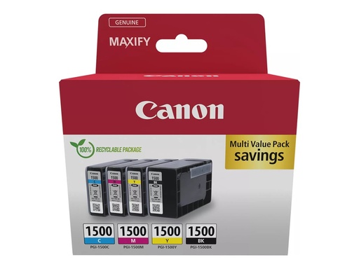[9218B006] Canon PGI-1500 BK/C/M/Y Multipack - 4er-Pack