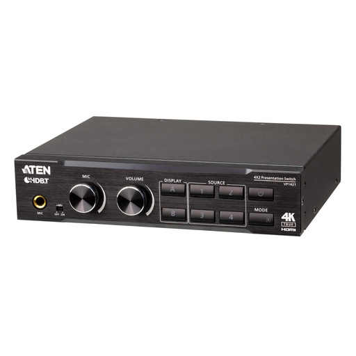 [VP1421-AT-G] ATEN 4 x 2 True 4K Presentation Matrix Switch - KVM-Umschalter - RS-232