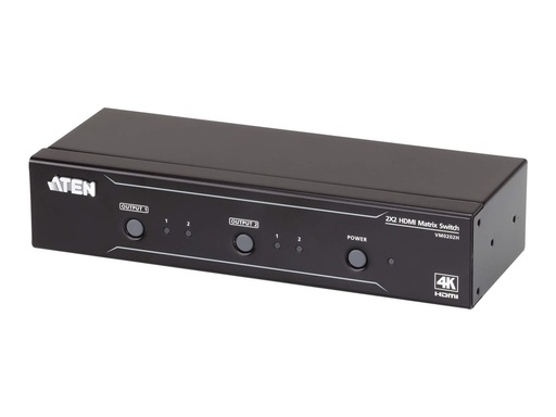 [VM0202H] ATEN VanCryst VM0202H 2x2 4K HDMI Matrix - Video/Audio-Schalter