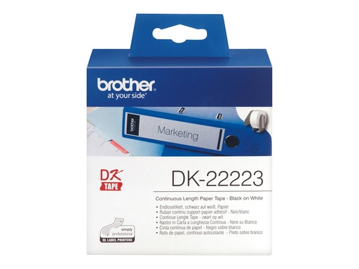 [DK22223] Brother DK-22223 - Papier - Schwarz auf Weiß - Rolle (5 cm x 30,5 m)