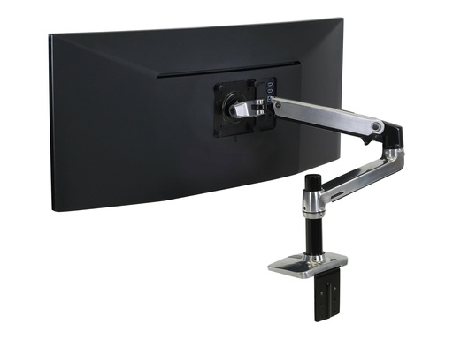 [45-241-026] Ergotron LX - Befestigungskit (Gelenkarm, Spannbefestigung für Tisch, Erweiterungsadapter, Befestigung für Kabeldurchgang, 7"-Säule) - für LCD-Display - Polished Aluminum - Bildschirmgröße: bis zu 86,4 cm (bis zu 34 Zoll)