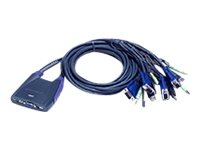 [CS64US-AT] ATEN Petite CS64US - KVM-/Audio-/USB-Switch