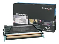 [C736H2KG] Lexmark Hohe Ergiebigkeit - Schwarz - original