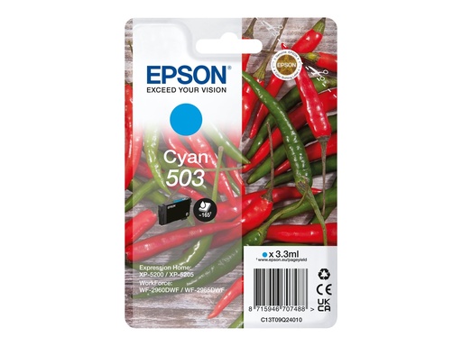 [C13T09Q24010] Epson 503 Singlepack - 3.3 ml - Cyan - original