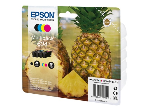 [C13T10G64010] Epson 604 Multipack - 4er-Pack - Schwarz, Cyan