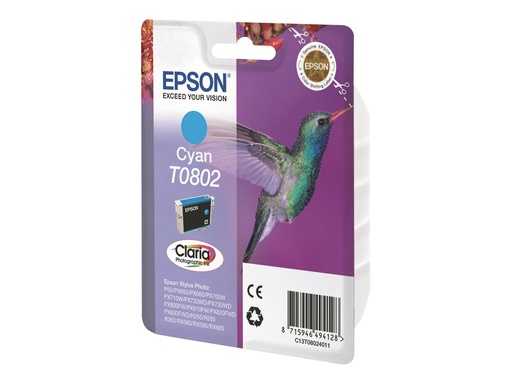 [C13T08024011] Epson T0802 - 7.4 ml - Cyan - original - Blisterverpackung