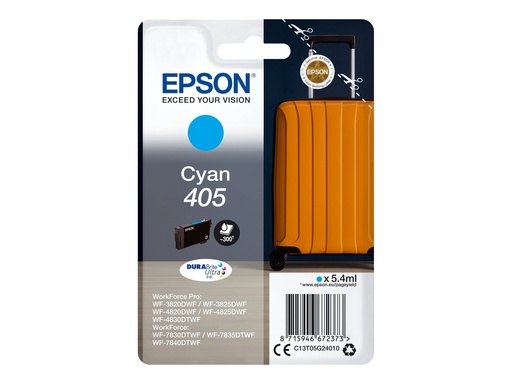 [C13T05G24020] Epson 405 - 5.4 ml - Cyan - original - Blister mit RF- / akustischem Alarmsignal