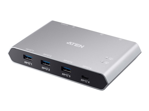 [US3342] ATEN US3342 - USB-Umschalter für die gemeinsame Nutzung von Peripheriegeräten - 3 x USB 3.2 Gen 2 + 1 x USB-C (Spannungsversorgung)