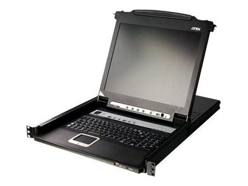 [CL5716N-AT-XG] ATEN Slideaway CL5716N - KVM-Konsole mit KVM-Switch - 16 Anschlüsse - PS/2, USB - 48.3 cm (19")